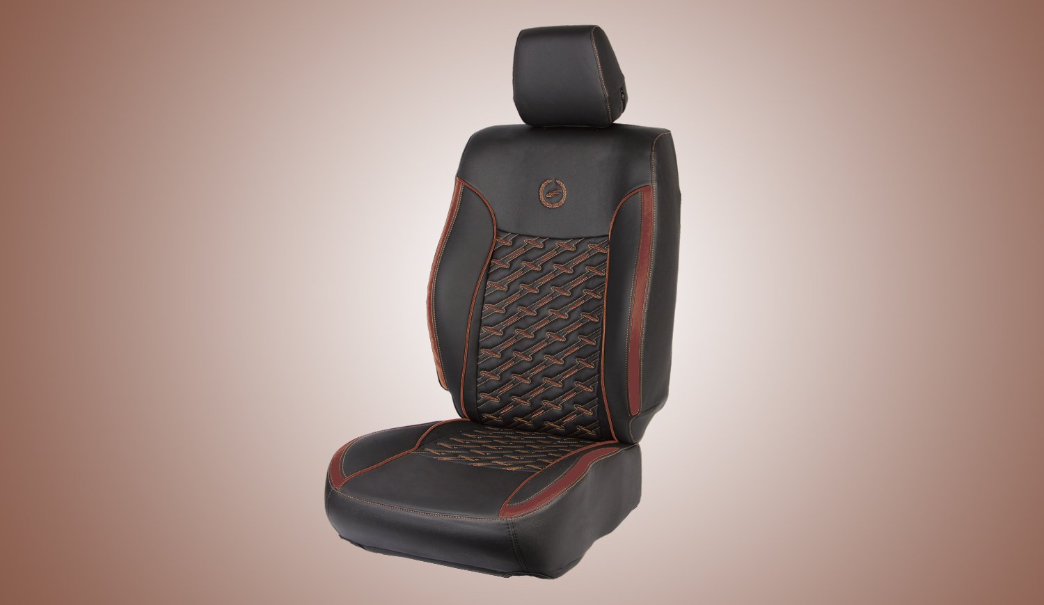 Toyota Glanza U-BLADE Artificial Leather Seat Covers (Black/Red)